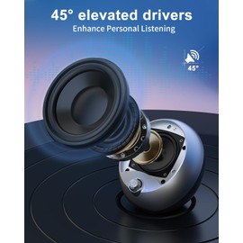 JIMYIU USB Computer Speakers for Desktop PC and Laptop, Crystal Clear Sound, Rich Bass, Direct Control, Plug-N-Play, Monitor Speakers for PC, Mac, Laptop Gray