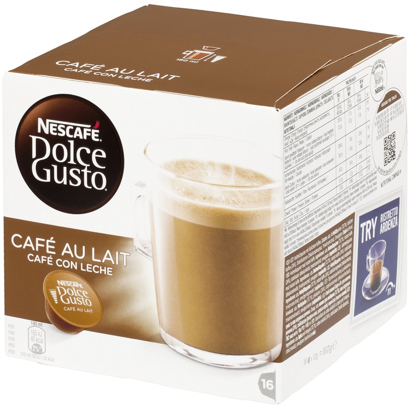 NESCAFÉ 3 X Nescafe Dolce Gusto Cafe Au Lait (16'S)