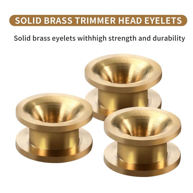 Opzour Universal String Trimmer Head Eyelets - 10 Pack Brass