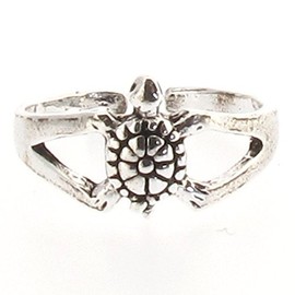 Touch Jewellery 925 Sterling Silver Turtle/Tortoise Toe Ring