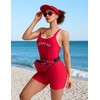 GUARD ME Women Swimming Guard Boyleg One Piece Swimsuit Competitive
