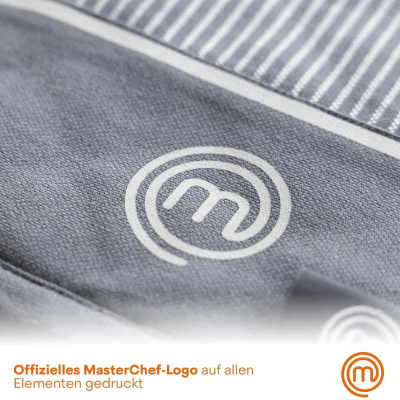 MasterChef Set of 3 Tea Towels, Kitchen Apron and Oven