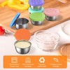 6 PCS Salad Dressing Container, 1.7 oz Small Condiment Containers