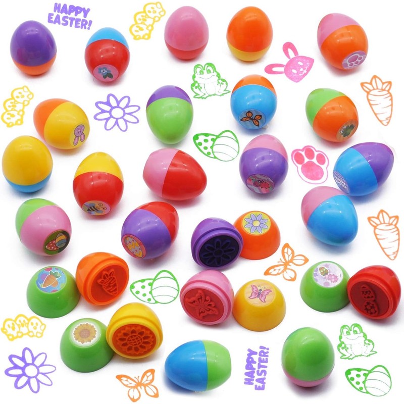 JOYIN 24 Piece Stamp Set, Toy for Easter Eggs Hunting