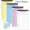 Baseball/Softball Lineup Cards, 4 Part Carbonless, 16 Player Roster Line