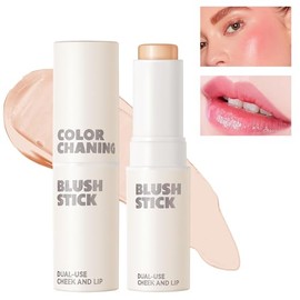Colorete en Barra que Cambia de color, Barras de Colorete de Maquillaje Multiusos, Blush Transparentes que Cambia de Color KCHOOH Rubor Transparente Resistente al Agua y de Larga Duración paraMejillas, Ojos y Labios