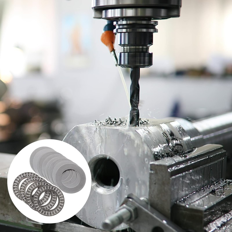 TEHAUX Thrust Needle Roller Bearings 4 Sets Axial Roller Washer