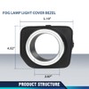 PIT66 Fog Lamp Light Cover Bezel Trim Pair Compatible with