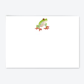 Me Loovely Frog Flat Notecard and Envelopes Sets Stationery Correspondence Card Writing Supplies All Occasions Blank Greeting Cards | Christmas Gifts (A6 Size, Pack of 20)