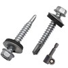 SKIR'CO Pack of 100 Galvanised Roofing Screws 5.5 x 38