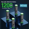 HiQuick 2800mAh AA Rechargeable Batteries High Capacity Performance, Per-Charged 1.2V