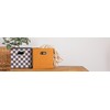 Household Essentials Fabric Storage Bins 6 Piece Set, Checkerboard White