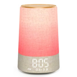 Sunrise Alarm Clock White Noise Machine with 30 Soothing Sounds & Timer & 8 Colour Night Light, Dimmable Bedside Sunlight Wake Up Lamp Clock, Digital Loud Alarm Clock for Heavy Sleepers, Kids Bedrooms