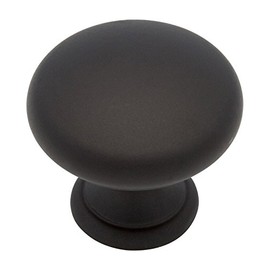 Builder’s Program Series, Zinc Die Cast Hollow Knobs 1-1/4" Dia., Flat Black Finish