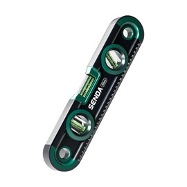 Magnetic Torpedo Level 12 Inch Shockproof Small Leveler Tool with 3 Bubble Spirit Level 45 90 180 Degree, Shock Resistant Construction Levelers for Hanging Pictures Install Shelf Home Renovation