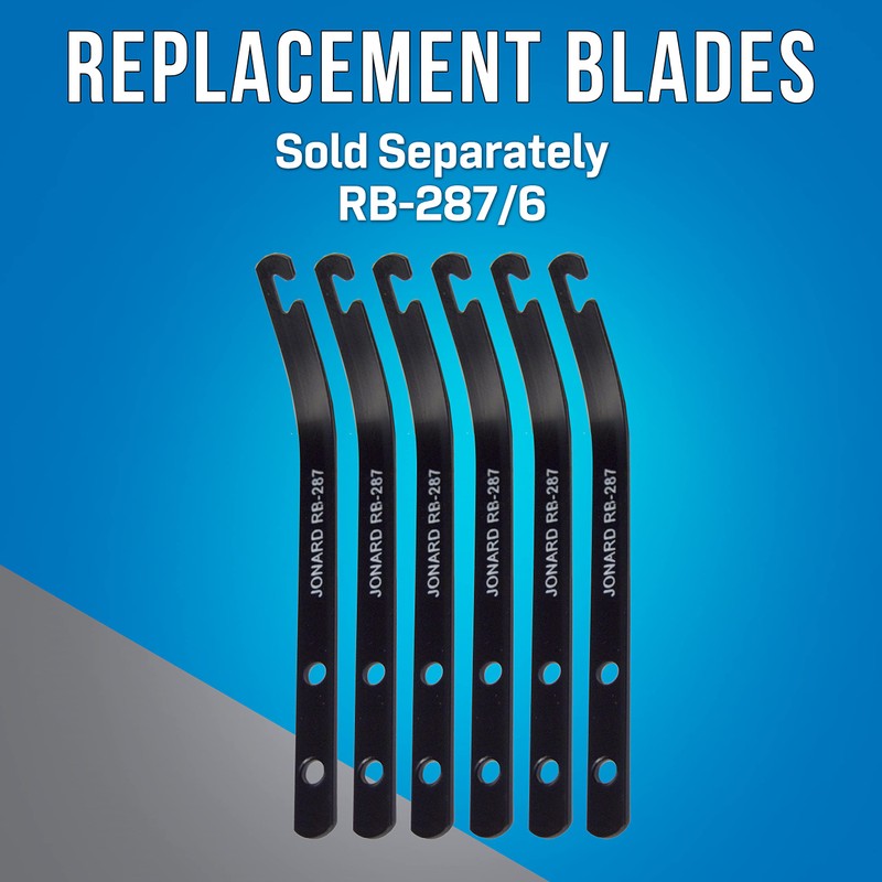 Jonard JIC-287 Cable Lacing Needle with Red Anodized Aluminum Handle,