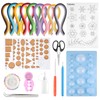 TUPARKA 19 Pcs Paper Quilling Kits 45 Colors 900 Strips