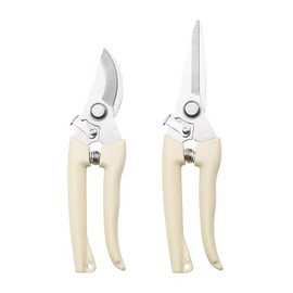 LannuMet 2 Pack Garden Shears Straight Blade Garden Scissors Bypass Pruner Garden Shears for Florist,Fruits Picking,Trimming Plants