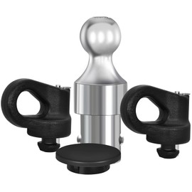 60692 Puck System Gooseneck Hitch Ball Kit, 30000 lbs GTW/ 7500 lbs VTW, 2-5/16-Inch Ball. Compatible with Ford F-250/F-350/F-450 Super Duty, Chevy Silverado, GMC Sierra, Nissan Titan XD Trucks.