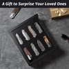 Emfogo Pocket Knife Display Case, Large Knife Collection Box for