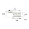 Gordon Glass® Replacement Bumper Stoppers for Frameless Glass Sliding Bypass