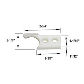 Gordon Glass® Replacement Bumper Stoppers for Frameless Glass Sliding Bypass Shower Door Systems - Pack of 2