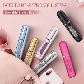 Obscyon Perfume Atomizer Bottle Travel Portable Mini Refillable Scent Pump Spray 5ml/5pc