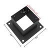 Zlinke 6 PCS Metal 4×4 Post Base,Inner Size 3.5"x3.5" Post