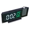 LED Digital Alarm Projector Clock Multifunction Four Levels Brightness Angle