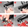 HOUSON bicycle pedal extender, quick release pedal adapter distance extension