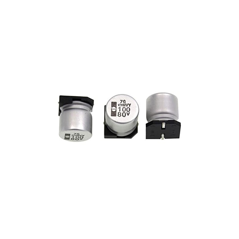20x SMD Electrolytic Capacitor 100µF 80V 105°C ; EMVY800ARA101MKE0S ;
