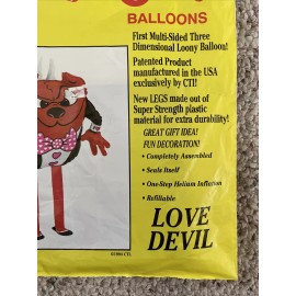 CTI Tri Loony Balloons Love Devil Helium Gift Party Decoration Refillable 1994