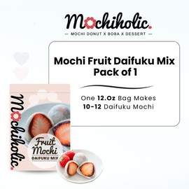 Donut Mix Original Recipe, Mochi Mix - Rice Flour with Low Calories and Sugar - Essential Nutrients - 12 oz Healthy Daily Snacks by Mochiholic (Daifuku Mix)