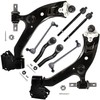Detroit Axle - 8pc Front End Control Arms Kit for