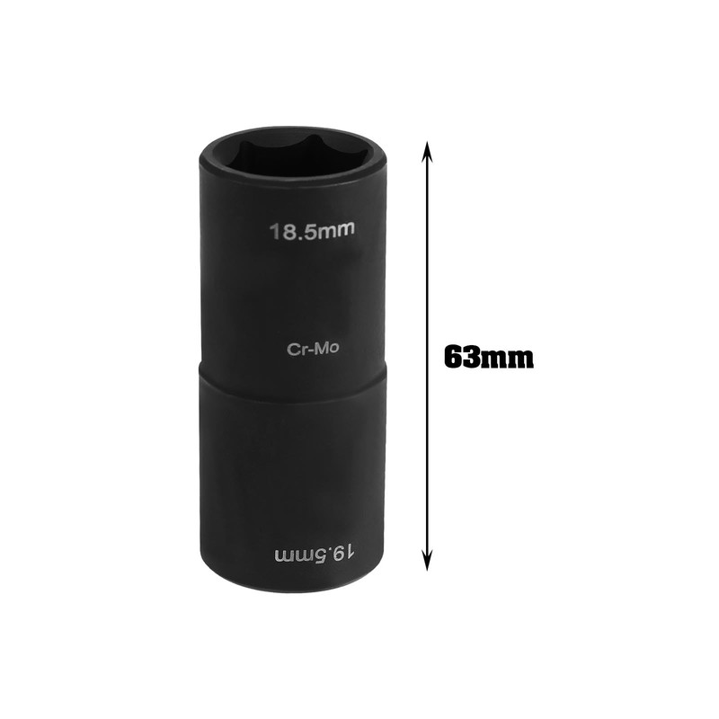 ECSiNG Double Ended Wheel Nut Socket Replacement Removal Socket Metal