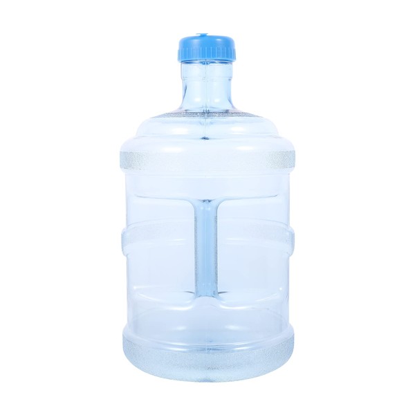 BESPORTBLE Jarra de agua de 1 galón, botella de agua mineral, reutilizable, con asa, cubo de almacenamiento para el hogar al aire libre