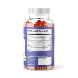 Flebo Kids Multivitamin Gummies | Strawberry Flavour Kids Vitamins Gummies | 1-a-Day | Sugar Free | Contains Essential Multivitamins for Kids | Vegan | Kids Multivitamins Gummies for 3+ Years