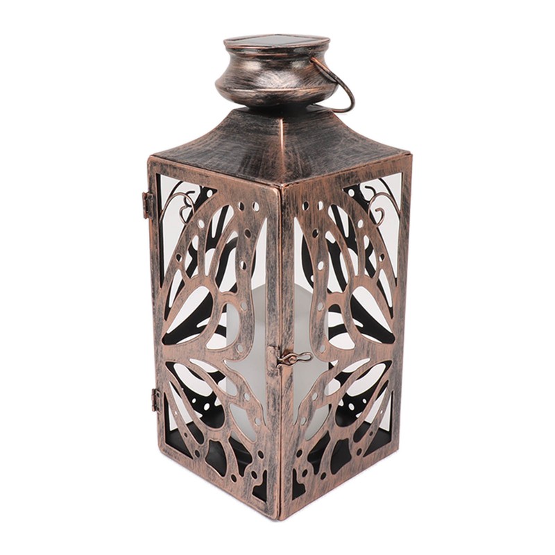 LED Solar Lantern Outdoor Hanging Hollow Out Butterfly Solar Light