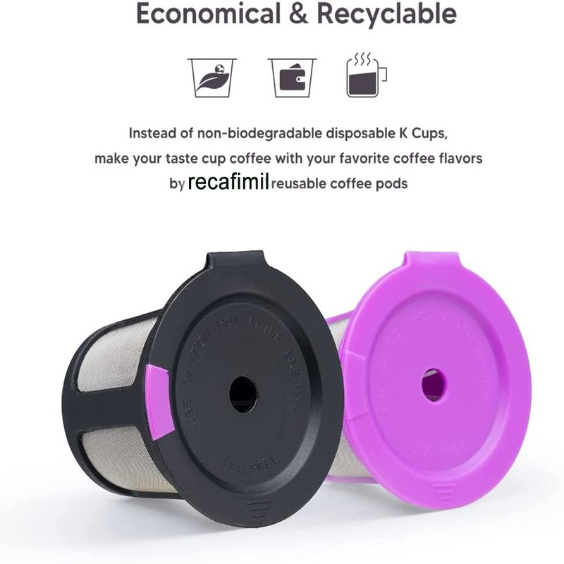 Reusable k Cups for Kerig with Bottom Mesh, Reusable Coffee