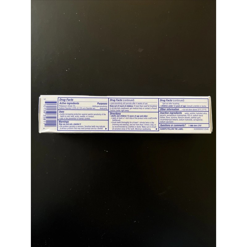 Sensodyne Clinical White Toothpaste for Sensitive Teeth 3.4 oz Enamel