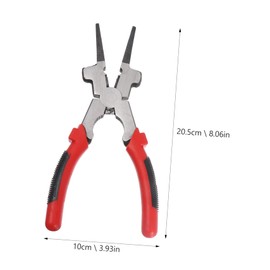 Outanaya Welding Auxiliary Tool Multi Function Pliers with Insulated Handle for Comfortable Operation for Cutting Wires Removing Nozzles and Cleaning Splatter