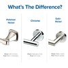Gatco 1431PN Modern Rectangle Base Freestanding Toilet Paper Holder, 21.25",