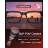 SURPAO AI Smart Glasses with Camera, 4K POV Recording, Transparent