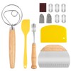 Feestruvte Sourdough Bread Baking Accessories, 12 Piece Bread Baking Tool