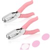 Rongon Handheld Hole Punch Hole 2 Pack Large Circle Paper