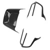 3pcs Steering Wheel Trim Kit Carbon Fiber Color ABS Frame