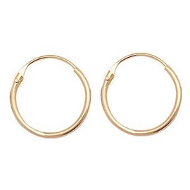 9ct Gold Ladies Sleeper Earrings - 10mm*10mm WJS11505