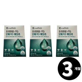 Living Factory H Partner WeBiome Premium rTG Omega3 Memory 60 capsules, 3 units / 위바이옴 프리미엄 rTG 오메가3 메모리 60캡슐, 3개