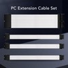 6PCS PC Extension Cable Set 30cm 24 Pin Motherboard Extension