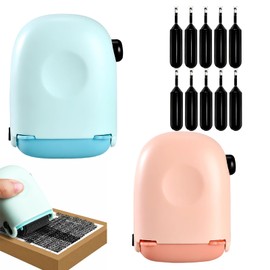 12Pcs Address Blocker Stamp, Confidential Roller Stamp Set with Security Ink, Document Privacy Protection Tool for Office Use, Address Concealment ﻿
